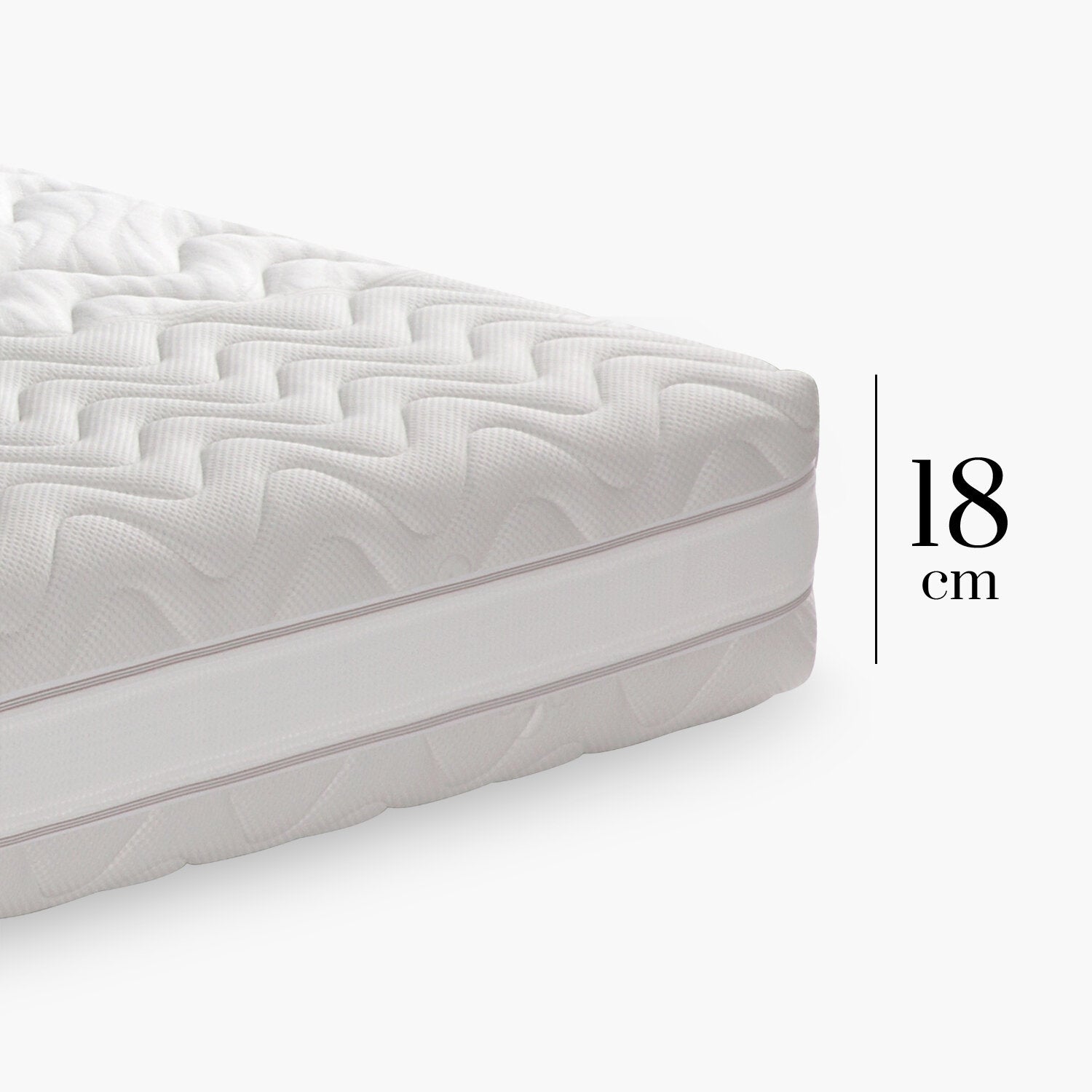 Materasso Ibrido Linenspa 20 Cm Singolo 80x190 - Memory Foam E Molle Interne, Rigidità Media, Certificato Oeko-Tex